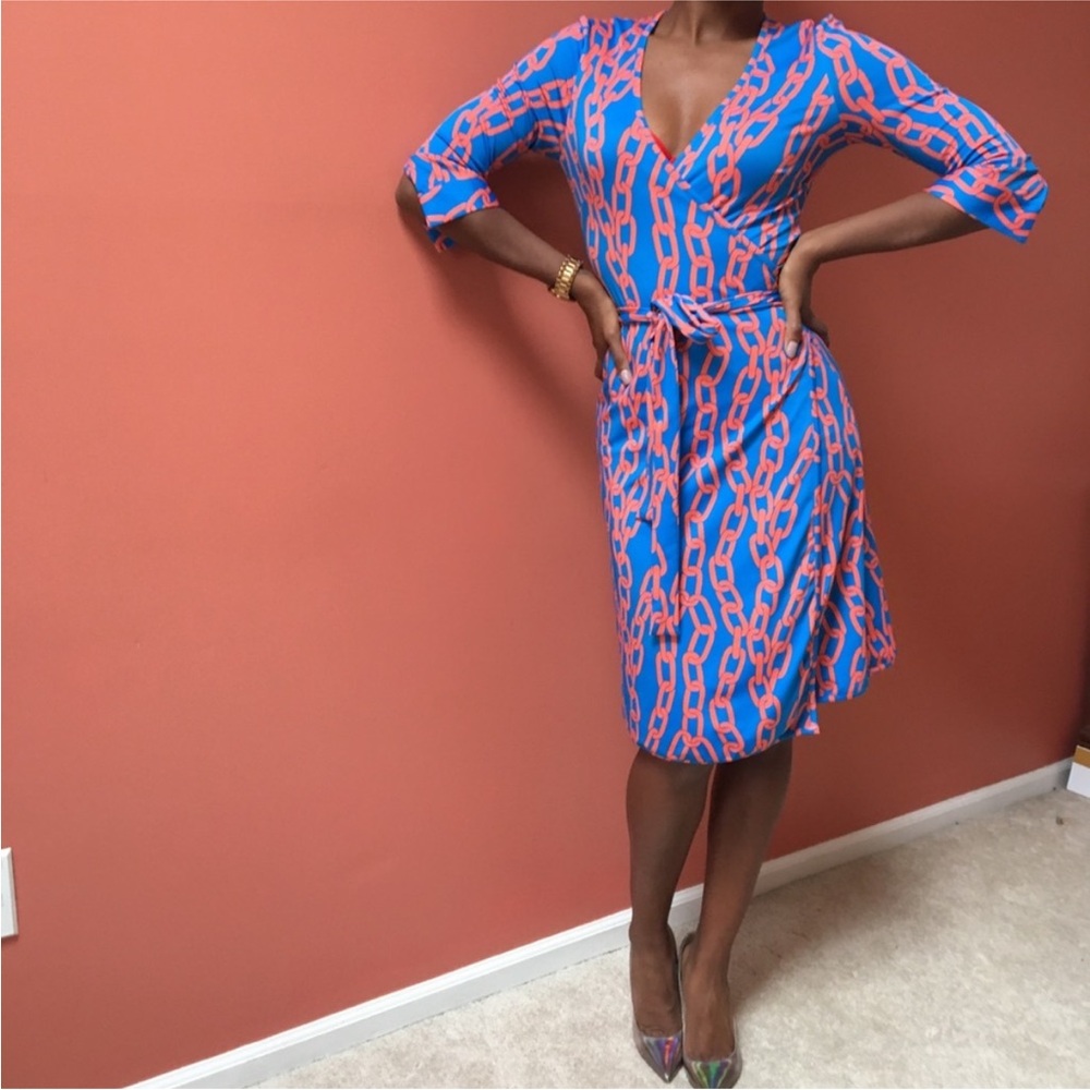 Chain Link Wrap Dress